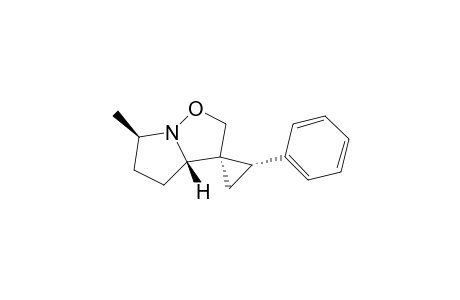 (1S*,2S*,3'aS*,6'R)-2-phenyl-6'-methylhexahydrospiro[cyclopropane-1,3'-pyrrolo[1,2-b]isoxazole]