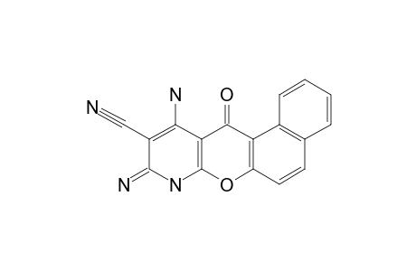 11-Amino-9-imino-12-oxo-8,9-dihydro-12H-benzo[f]-4H-chromeno[2,3-b]pyridin-10-carbonitrile