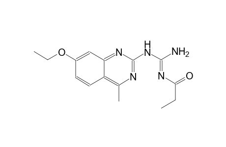 guanidine, N-(7-ethoxy-4-methyl-2-quinazolinyl)-N''-[(E)-1-oxopropyl]-