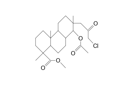 14-Acetoxy-16-chloromethyl-16-oxo-18-isopimarano ic acid, methyl ester