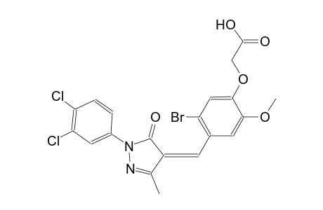 (5-bromo-4-{(Z)-[1-(3,4-dichlorophenyl)-3-methyl-5-oxo-1,5-dihydro-4H-pyrazol-4-ylidene]methyl}-2-methoxyphenoxy)acetic acid