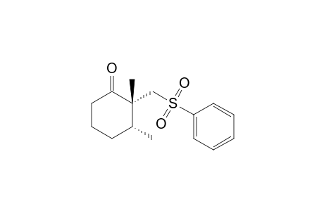 (2R,3R)-2,3-Dimethyl-2-(phenylsulfonylmethyl)cyclohexanone