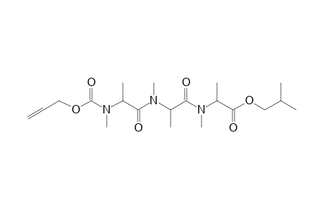 Alanylalanylalanine, N,N',N''-trimethyl-N''-allyloxycarbonyl-, isobutyl ester