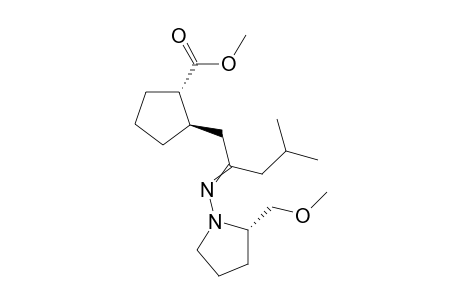 (+)-(2S,1''R,2''S)-1-{1-[2-(Methoxycarbonyl)cyclopentylmethyl]3-methylbutylidenamino}-2-(methoxymethyl)pyrrolidine