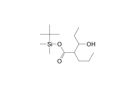 2-Propyl-3-hydroxy-pentanoic acid t-butyl-dimethyl-silyl ester