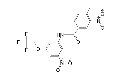 4-methyl-3-nitro-N-[3-nitro-5-(2,2,2-trifluoroethoxy)phenyl]benzamide
