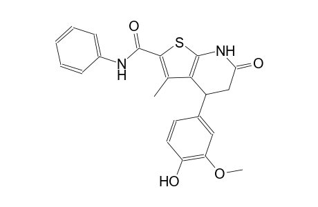 thieno[2,3-b]pyridine-2-carboxamide, 4,5,6,7-tetrahydro-4-(4-hydroxy-3-methoxyphenyl)-3-methyl-6-oxo-N-phenyl-