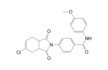 4-(5-chloro-1,3-dioxo-1,3,3a,4,7,7a-hexahydro-2H-isoindol-2-yl)-N-(4-methoxyphenyl)benzamide