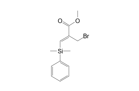 (Z)-METHYL-2-(BROMOMETHYL)-3-[DIMETHYL-(PHENYL)-SILYL]-ACRYLATE