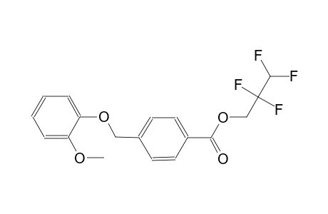 2,2,3,3-tetrafluoropropyl 4-[(2-methoxyphenoxy)methyl]benzoate