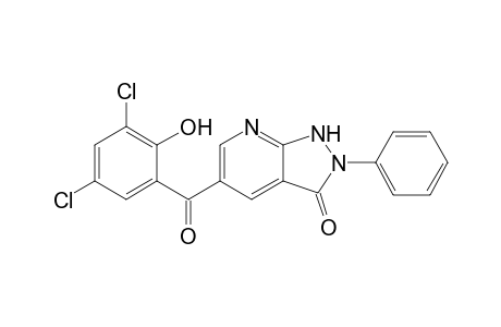 5-(2-Hydroxy-3,5-dichlorobenzoyl)-2-phenylpyrazolo[3,4-b]pyridin-3-one