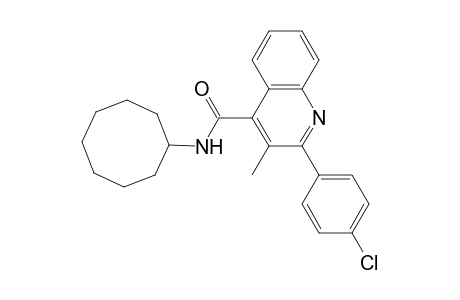 2-(4-Chlorophenyl)-N-cyclooctyl-3-methyl-4-quinolinecarboxamide