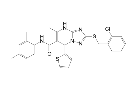 2-[(2-chlorobenzyl)sulfanyl]-N-(2,4-dimethylphenyl)-5-methyl-7-(2-thienyl)-4,7-dihydro[1,2,4]triazolo[1,5-a]pyrimidine-6-carboxamide