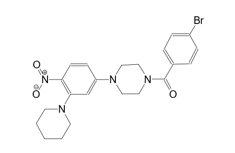 piperazine, 1-(4-bromobenzoyl)-4-[4-nitro-3-(1-piperidinyl)phenyl]-