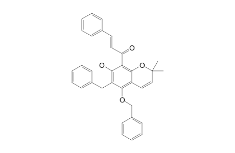 6-BENZOYL-7-HYDROXY-5-BENZOYLOXY-8-(PHENYLPROP-2-EN-1-OYL)-2,2-DIMETHYLCHROMENE