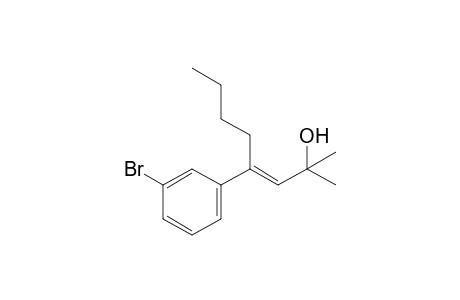 (E)-4-(3-bromophenyl)-2-methyl-oct-3-en-2-ol