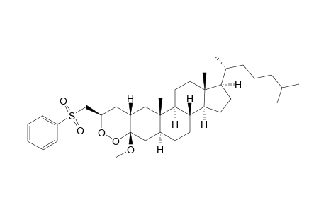 (2S,2'R)-3.beta.-Methoxy-2-[2'-Hydroxyperoxy-3'-(phenylsulfonyl)propyl]-5.alpha.-cholestan-3-one 2',3-peroxyhemiacetal