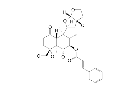 SCUTEREPENIN-A1;(4R,11S,13R)-7-BETA-TRANS-CINNAMOYLOXY-4,6-ALPHA,13,18-TETRAHYDROXY-11,16:15,16-DIEPOXY-1-NEOCLERODANONE
