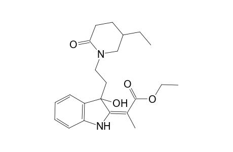 2-[1-(Ethoxycarbonyl)ethylidene]-3-[2-(3-ethyl-6-oxotetrahydropiridyl)ethyl]indole