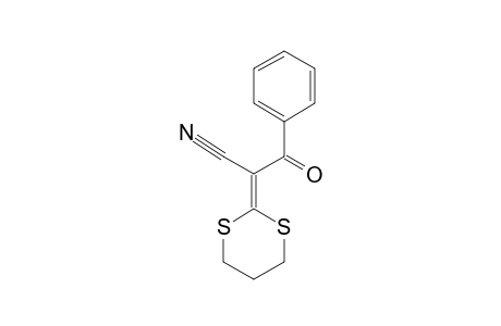 2-(1,3-dithian-2-ylidene)-3-keto-3-phenyl-propionitrile