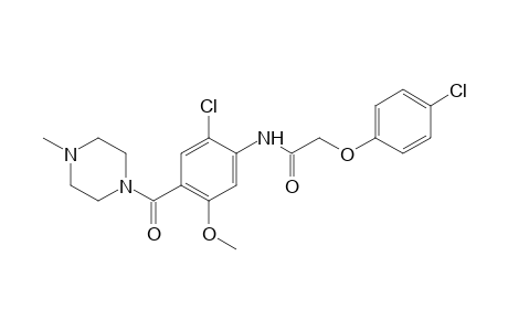 6'-chloro-2-(p-chlorophenoxy)-4'-[(4-methyl-1-piperazinyl)carbonyl]-m-acetanisidide
