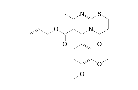 2H,6H-pyrimido[2,1-b][1,3]thiazine-7-carboxylic acid, 6-(3,4-dimethoxyphenyl)-3,4-dihydro-8-methyl-4-oxo-, 2-propenyl ester