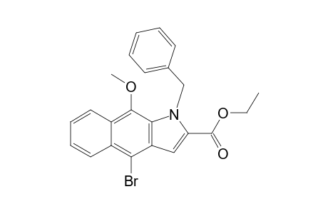 1-benzyl-4-bromo-9-methoxy-benz[f]indole-2-carboxylic acid ethyl ester
