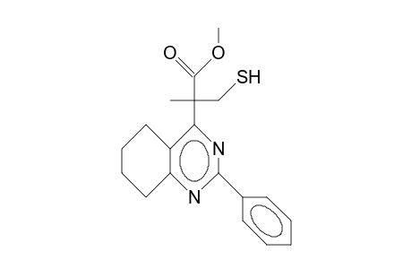 4-(1-Mercaptomethyl-1-methoxycarbonyl-ethyl)-2-phenyl-5,6,7,8-tetrahydro-quinazoline