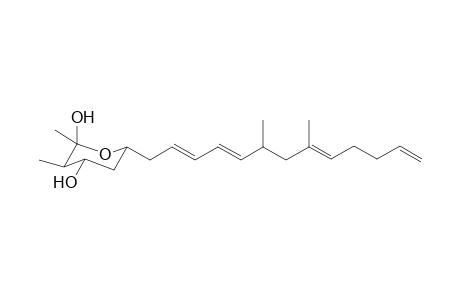 [(2S*,3R*,4S*)-2,4-Dihydroxy-2,3-dimethyl-6-(6,8-dimethyltrideca-2E,4E,12-tetraenyl)tetrahydropyran)]