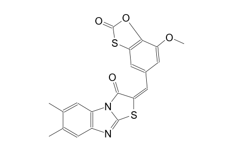 thiazolo[3,2-a]benzimidazol-3(2H)-one, 2-[(7-methoxy-2-oxo-1,3-benzoxathiol-5-yl)methylene]-6,7-dimethyl-, (2E)-
