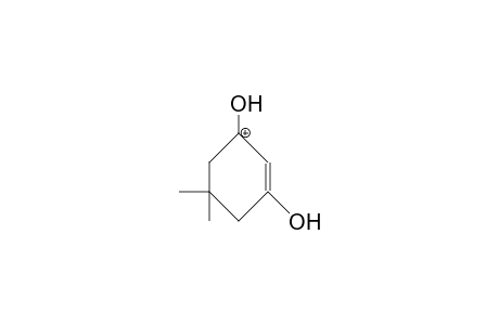 5,5-Dimethyl-3-hydroxy-cyclohex-2-en-1-one cation