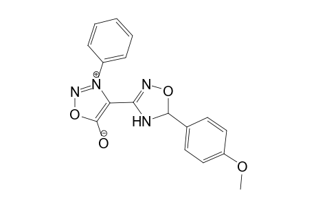 3-Phenyl-4-[5-(p-methoxyphenyl)-.delta.(2)-1,2,4-oxadiazolin-3-yl]sydnone