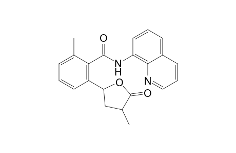 2-Methyl-6-(4-methyl-5-oxotetrahydrofuran-2-yl)-N-(quinolin-8-yl)benzamide