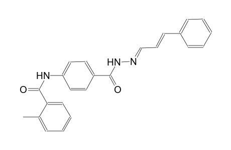 benzoic acid, 4-[(2-methylbenzoyl)amino]-, 2-[(E,2E)-3-phenyl-2-propenylidene]hydrazide