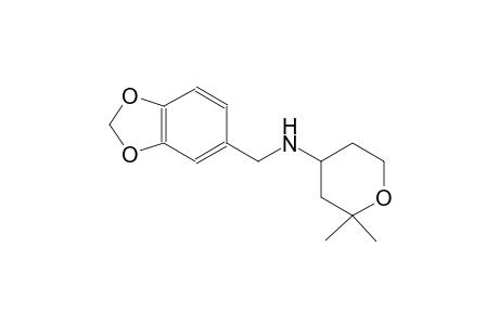 N-(1,3-benzodioxol-5-ylmethyl)-2,2-dimethyltetrahydro-2H-pyran-4-amine