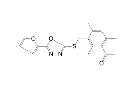 Ethanone,1-[3-(5-furan-2-yl-[1,3,4]oxadiazol-2-ylsulfanylmethyl)-2,4,6-trimethylphenyl]-