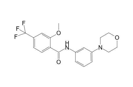 2-Methoxy-N-[3-(morpholin-4-yl)phenyl]-4-(trifluoromethyl)benzamide