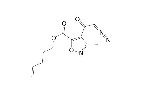 PENT-4-ENYL-4-DIAZOACETYL-3-METHYL-ISOXAZOLE-5-CARBOXYLATE