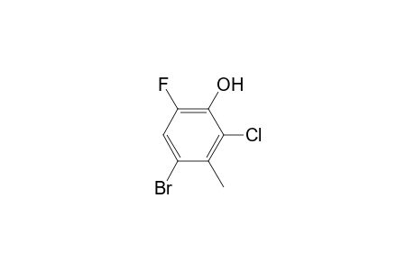 4-Bromo-2-chloro-6-fluoro-3-methylphenol