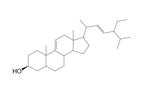 3-.beta.-Hydroxy-5-stigmasta-9(11)m22(23)-diene