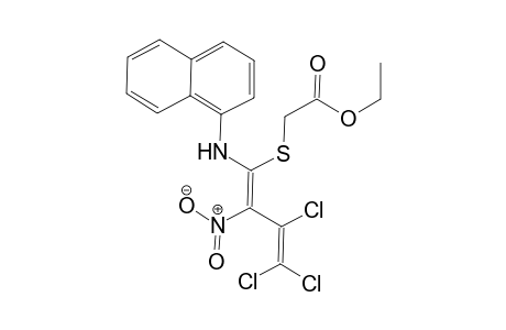 Ethyl (E)-2-(3,4,4-trichloro-1-(naphthalen-1-ylamino)-2-nitrobuta-1,3-dienylthio)acetate
