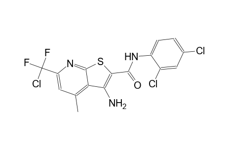 3-amino-6-[chloro(difluoro)methyl]-N-(2,4-dichlorophenyl)-4-methylthieno[2,3-b]pyridine-2-carboxamide