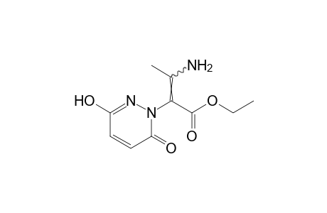 alpha-(1-aminoethylidene)-3-hydroxy-6-oxo-1(6H)-pyridazineacetic acid, ethyl ester