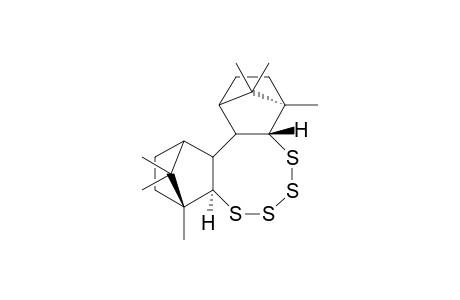 (7R,8R,13R,14R)-7,14,17,17,18,18-Hexamethyl-9,10,11,12-tetrathiapentacyclo[12.2.1.1(4,7).0(2,13).0(3,8)]octadecane