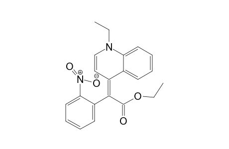Benzeneacetic acid, .alpha.-(1-ethyl-4(1H)-quinolinylidene)-2-nitro-, ethyl ester