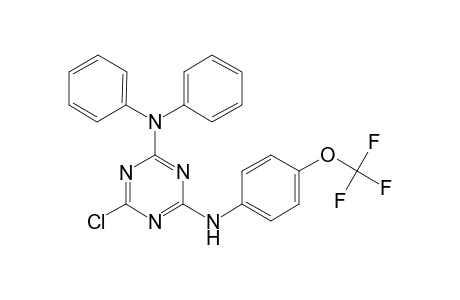 6-Chloranyl-N2,N2-diphenyl-N4-[4-(trifluoromethyloxy)phenyl]-1,3,5-triazine-2,4-diamine