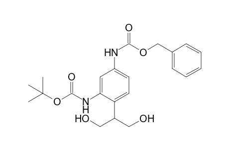 2-[4-(Benzyloxycarbonyl)amino-2-(tert-butyloxycarbonyl)aminophenyl]propane-1,3-diol