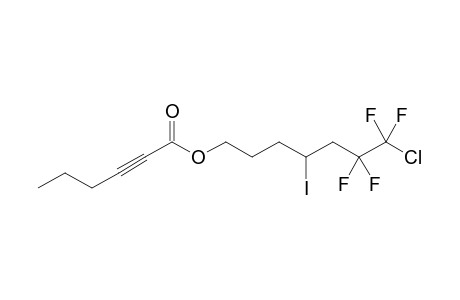 7-Chloro-4-iodo-6,6,7,7-tetrafluoroheptyl 2-hexynoate