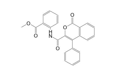 benzoic acid, 2-[[(1-oxo-4-phenyl-1H-2-benzopyran-3-yl)carbonyl]amino]-, methyl ester
