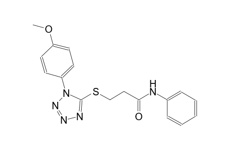 propanamide, 3-[[1-(4-methoxyphenyl)-1H-tetrazol-5-yl]thio]-N-phenyl-